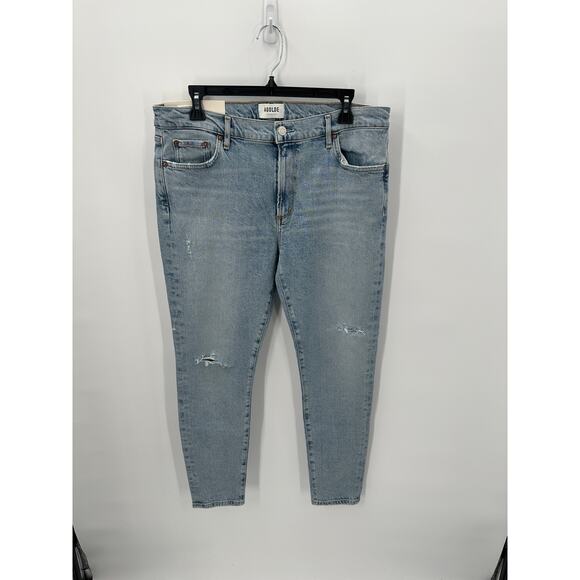 AGOLDE NWT Sophie Mid Rise Ankle Distressed Denim Jean in Shrine // 32 - Picture 4 of 13